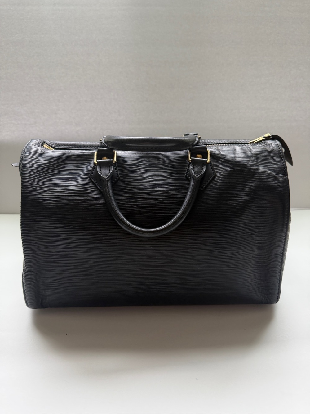 Louis Vuitton Speedy 30 Epi Black Leather Bag